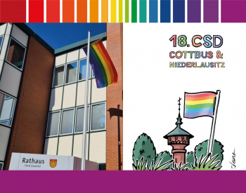 Regenbogenflaggenhissung Stadt Forst (Lausitz)