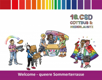 Welcome - queere Sommerterrasse